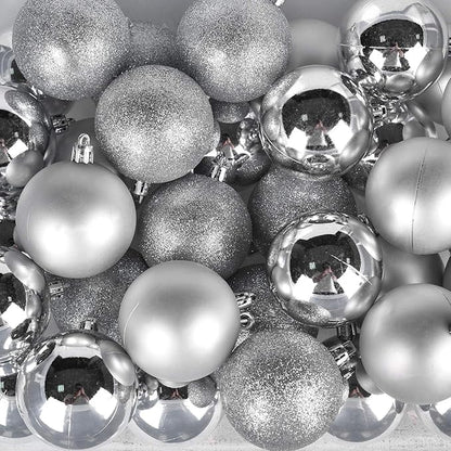 30ct Christmas Ball Ornaments, 2.36" Shatterproof Christmas Tree Decorations, Perfect Hanging Ball for Indoor/Outdoor Holiday Party Decor