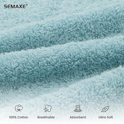 SEMAXE Bathroom Hand Towel, 100% Cotton Towels