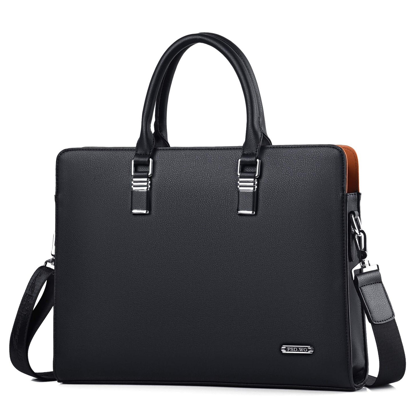 FSD.WG]Business Bag Leather Briefcase Shoulder Laptop Business Bag for Men