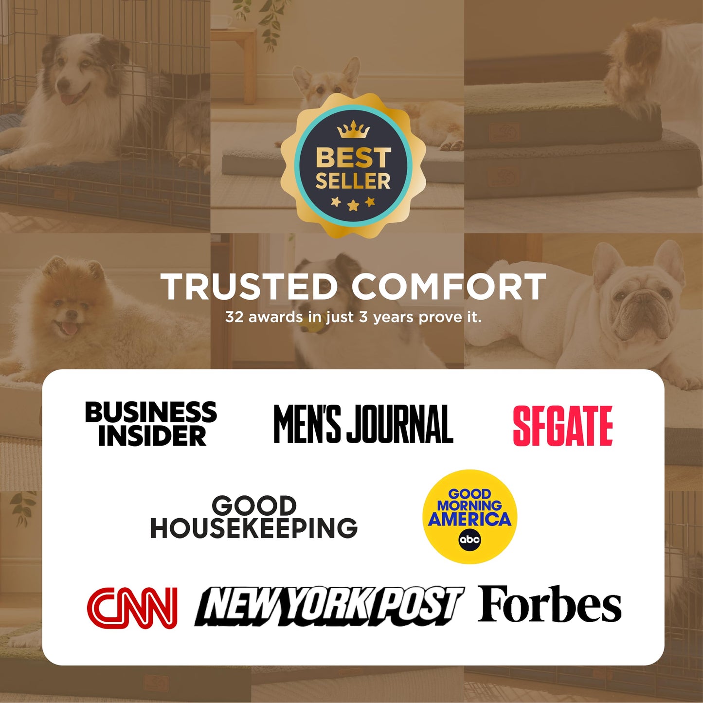 Bedsure Dog Beds Large Sized Dog - Comfy Flat Pet Beds with Removable Washable Cover, Orthopedic Egg Crate Foam Puppy Mat, Suitable for Pet Up to 65 lbs