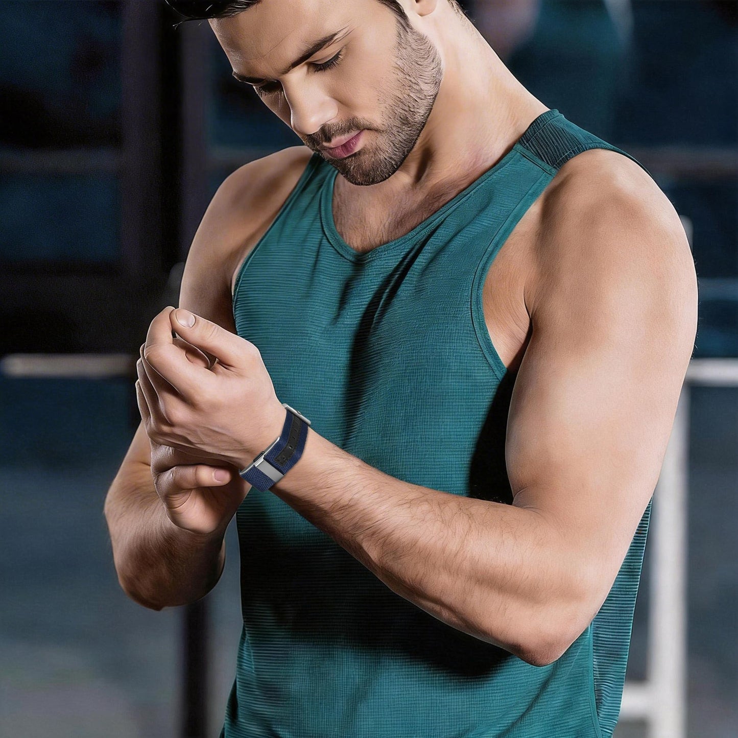 Farluya Nylon Leather Compatible with Hume Band Replacement,Adjustable Clasp Buckle & Loop Closure for Secure,Sport Lightweight Fabric Strap for Hume Health Band Fitness Tracker Women Men