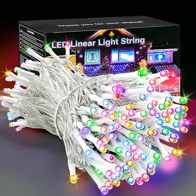 70FT Multicolor String Lights, 210 LED Seasonal Fairy Lights Waterproof with 8 Modes, Indoor Outdoor Decorative Lighting for Christmas Tree, Parties, Wedding, Patio, Garden