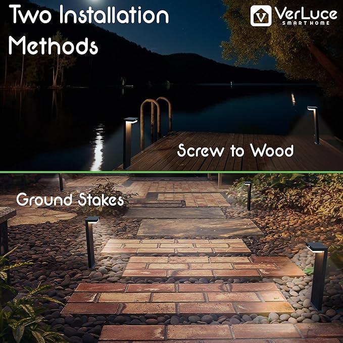 Solar Pathway Lights - Walkway Solar Lights for Outside - PIR Sensor & Two Lighting Modes - Rechargeable Battery Lasts Up To 55 Hours - 3000K - IP44 Weather Resistant - 2 Pack - 20.5" Height