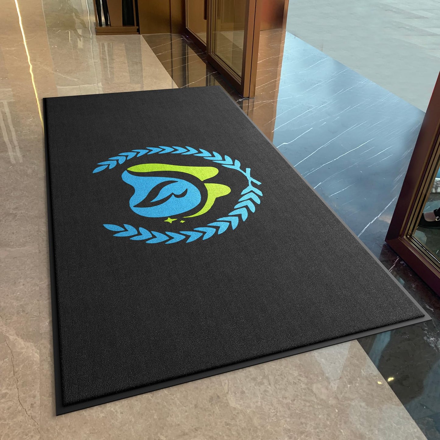 ALLEVIDM Front Door Mat Personalized Mat for Entryway Commercial Door Mats for Outside Entry Custom 2.5'x1.5'