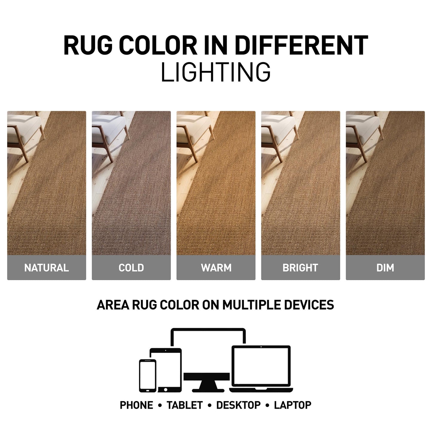 Rugshop Geometric Indoor Outdoor Flat Woven Area Rug,Natural Jute-Style,Easy-Care Patio Rug for Backyard Porch Deck Balcony, 7'10" x 10' Natural/Jute