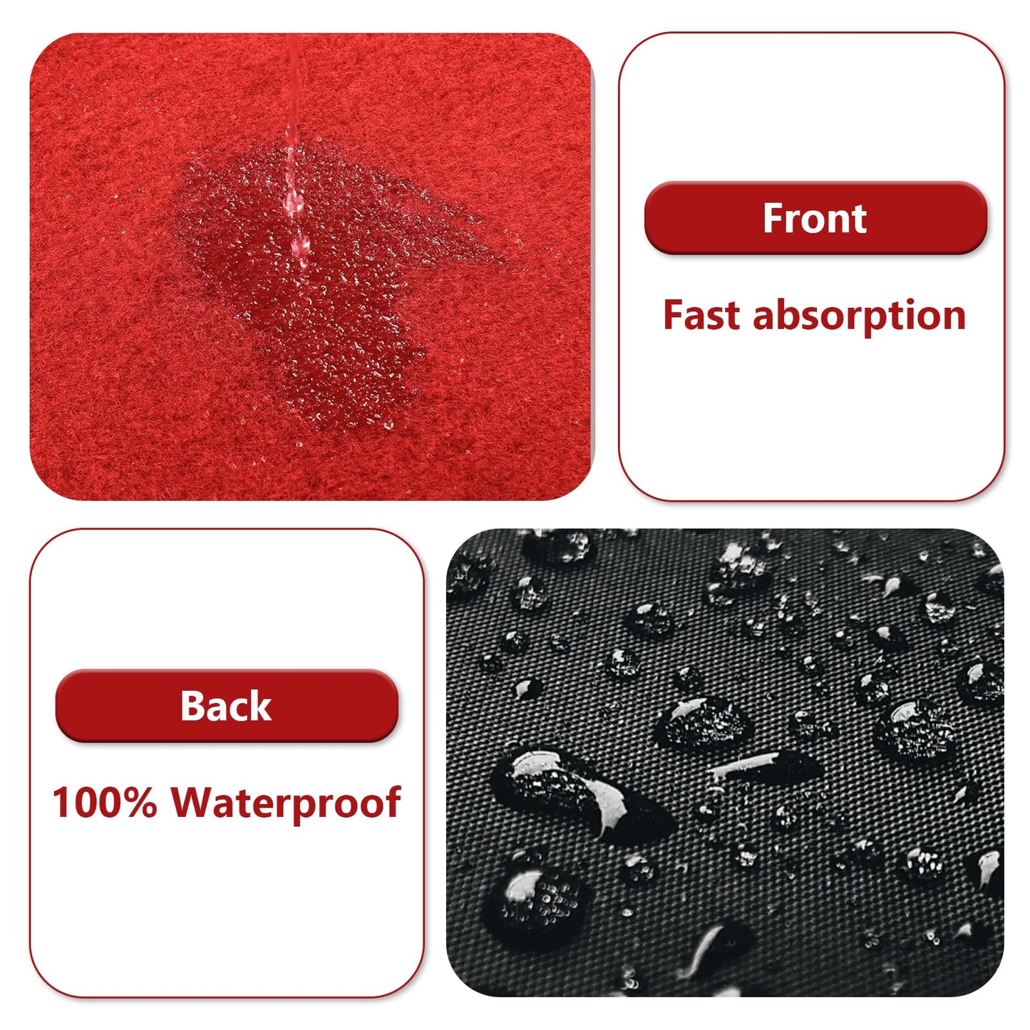 Red Carpet Runner Rug for Party and Event, Non-Slip TPR Rubber Backed Aisle Runway red Rug for Step, Proposal & Wedding Christmas Thanksgiving Decorations, Runway Rug for Prom(3 x 15ft, 450 GSM)