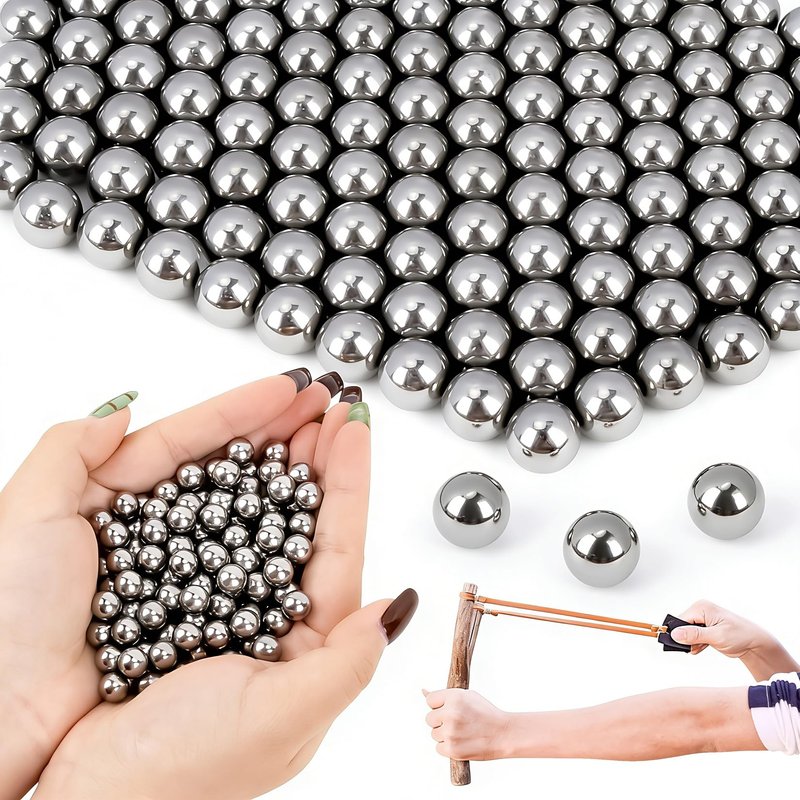 Sukh Slingshot Ammo - Steel Sling Shot Ammo Balls 9mm Ammo Professional Balls for Hunting & Shooting, Target, Competition，Practice (0.9 Pound)