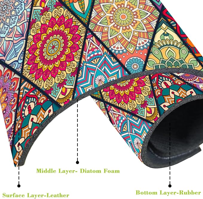 Sink Faucet Absorbing Mat Bohemian Textile Rug Texture Sink Splash Guard Drying
