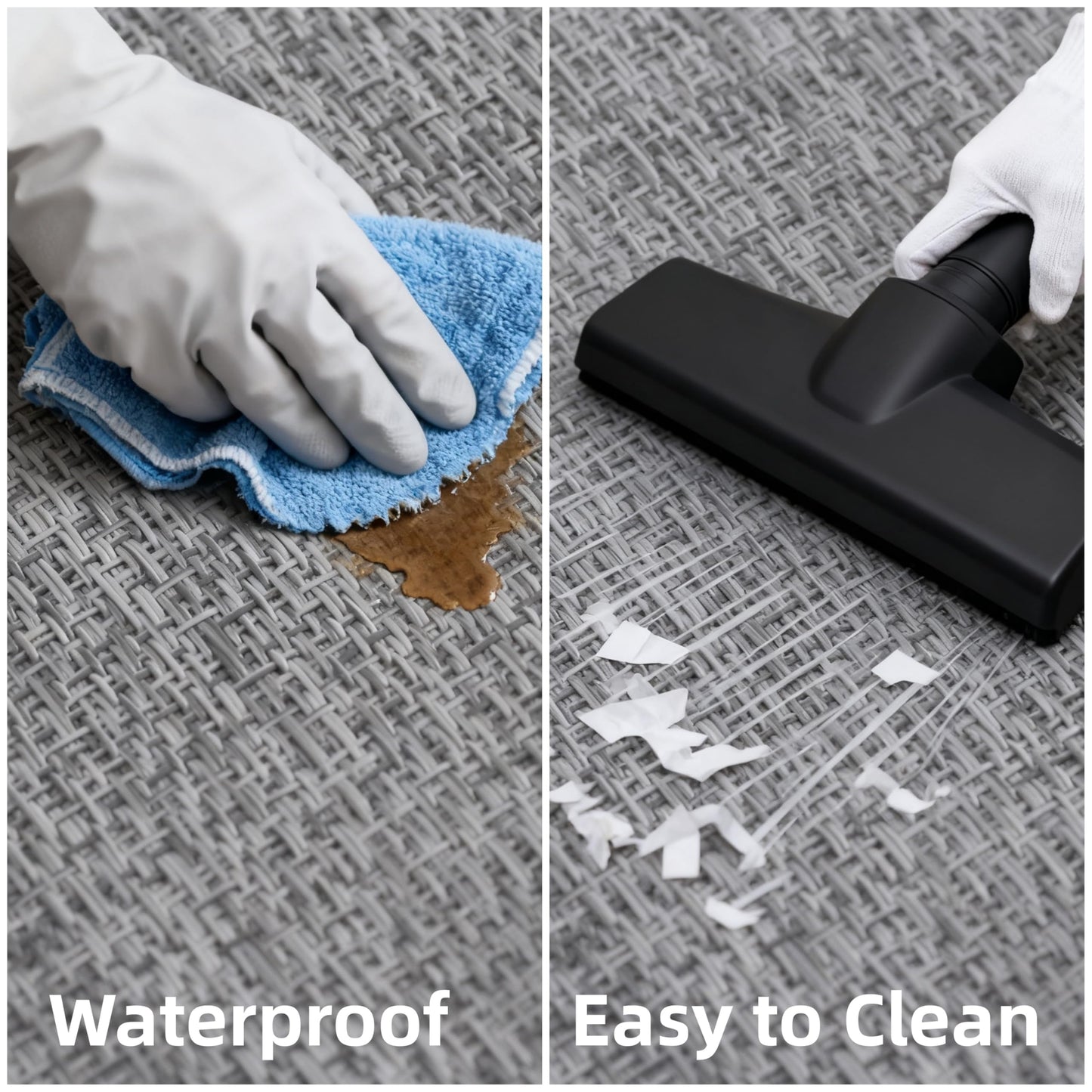 CNNJ Office Chair Mat for Hardwood Floors,Thick Rubber Mat – Heavy Duty Anti-Slip Protection for Rolling Chairs, Home Office Desk Rug (Dark Grey, 36"×48")