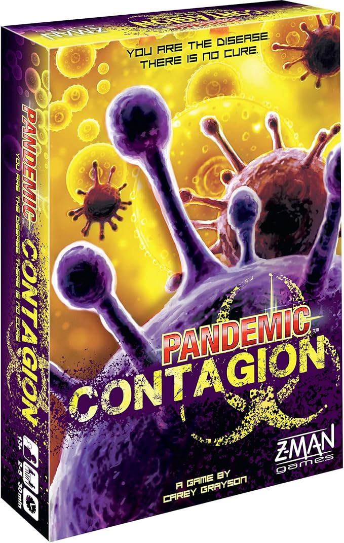 Pandemic Contagion Board Game - Become the Disease in This Standalone Strategy Game! Cooperative Game for Kids &amp Adults Ages 13+ 2-5 Players 30 Minute Playtime Made by Z-Man Games
