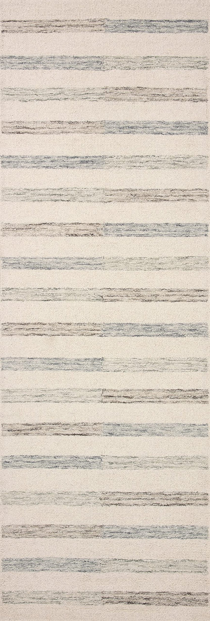 Loloi Chris Loves Julia Chris Collection CHR-05 Ivory/Slate 9'-3" x 13', .50" Pile Height, Area Rug