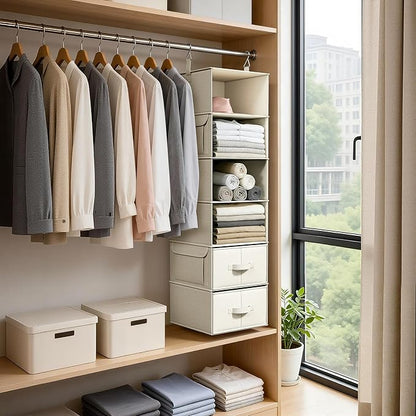 Vailando 6-Shelf Hanging Closet Organizer