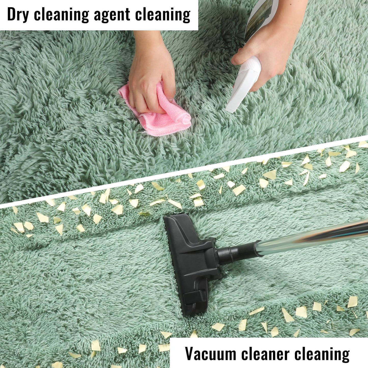 PAGISOFE Sage Green Rugs for Bedroom, 4x6 Ft Rectangle Fluffy Rug Plush Fuzzy Carpet for Kids Room, Green Rug Home Decor Aesthetic,Non-Slip Indoor Rugs for Nursery Room Decor Girls Boys