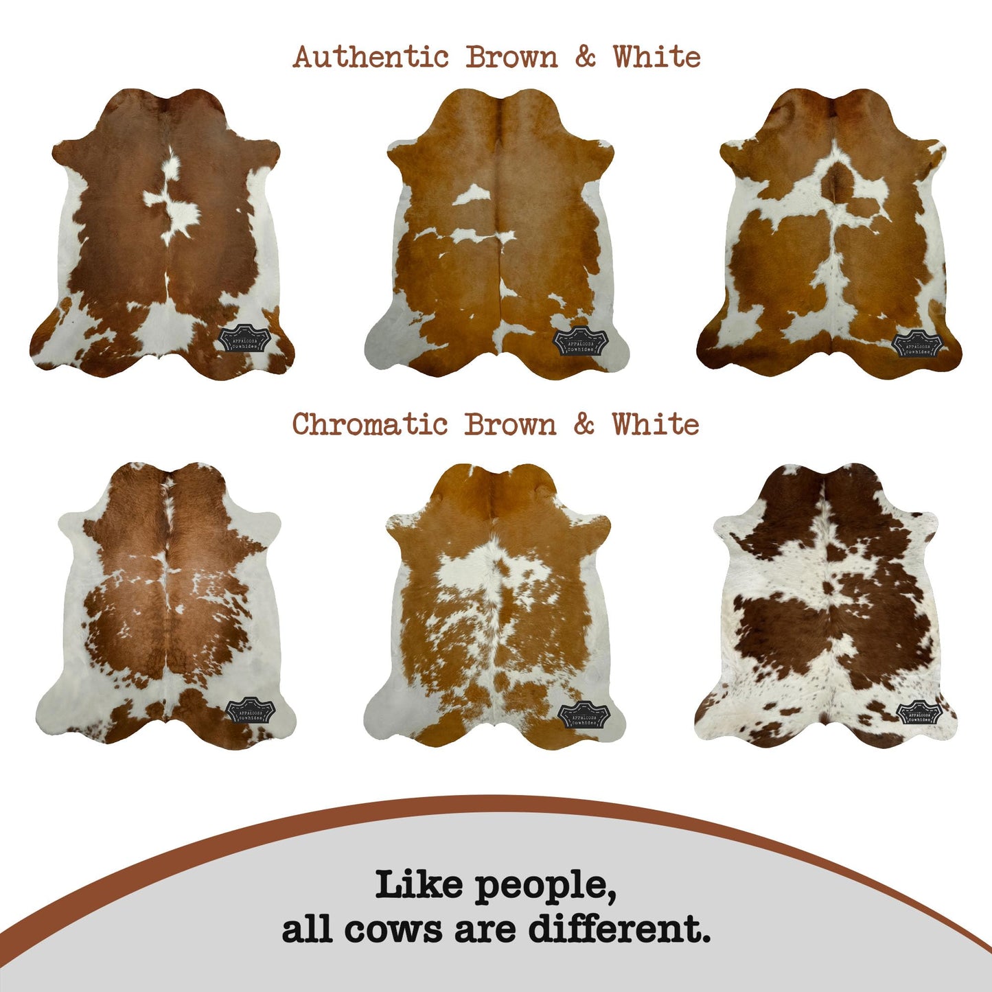 Appaloosa Cowhides Genuine Cowhide Rug - Natural Leather Hide Rugs for Living Room & Area Rug for Bedroom - Real Cowhides Rug for Rustic Home Decor - Authentic Brown & White Cowhide Rugs 6x7-8ft