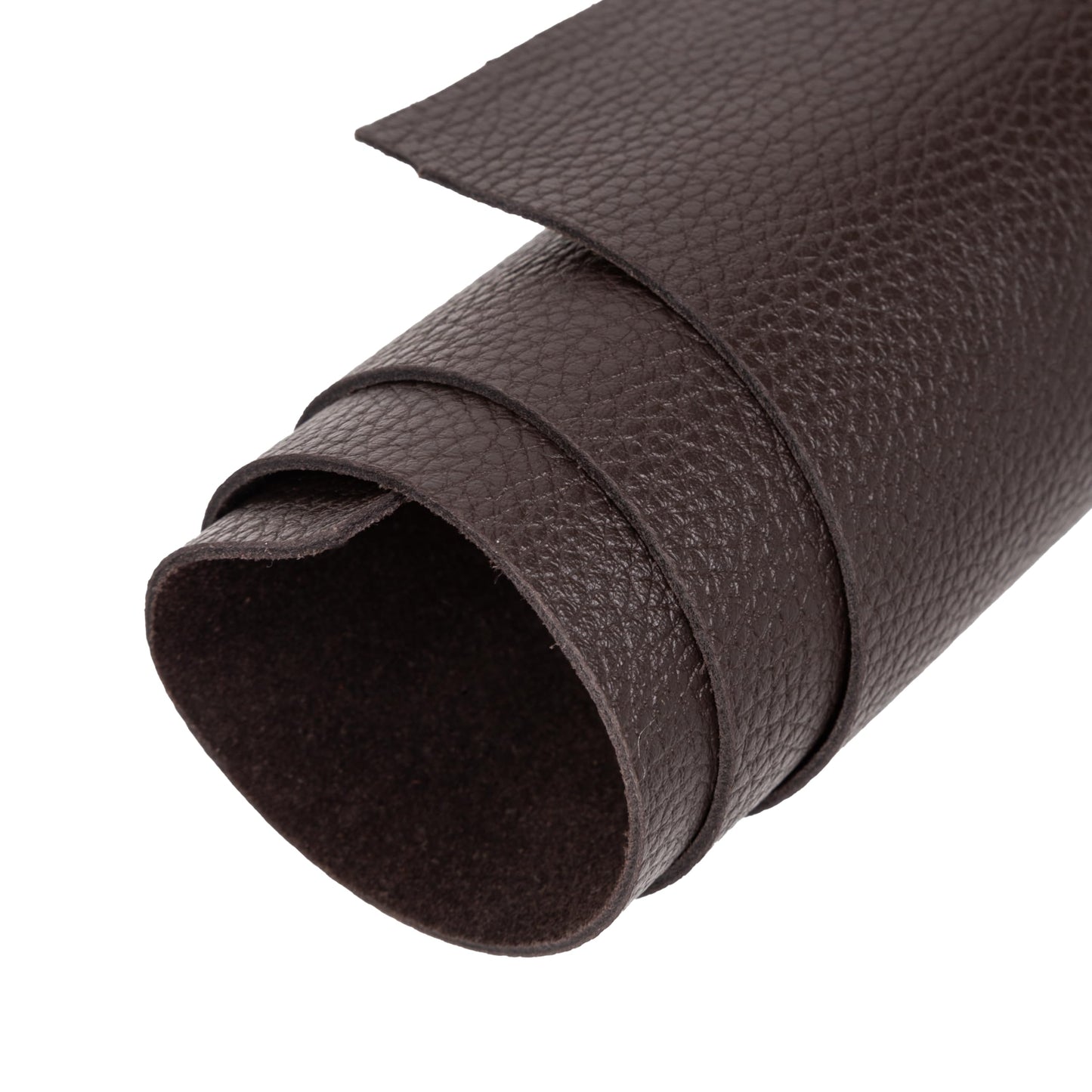 Shkira 24''X12'' Genuine Dark Brown Dotted Leather Sheets for Hobby Workshops - Tooling Square - 2.0MM Thick Genuine Top Full Grain Oil Tan - Thick Leather Pieces