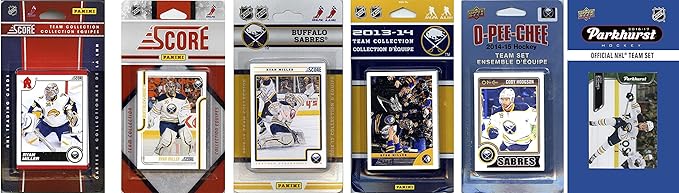 C&ampI Collectables NHL Buffalo Sabres Men's 6 Different Licensed Trading Card Team Sets White