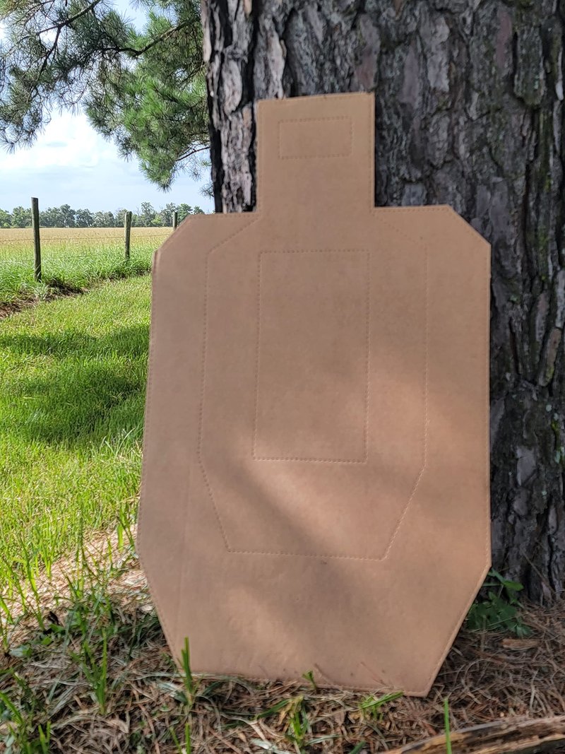 Official USPSA/IPSC Cardboard Targets, Competition Torso Target, Silhouette Shooting Target, Cardboard Targets. Made in USA (USPSA Red Center, 20 Target Pack)