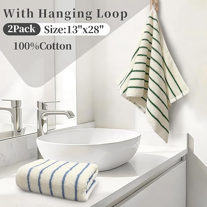 VOOVA & MOVAS Stripe Hand Towels