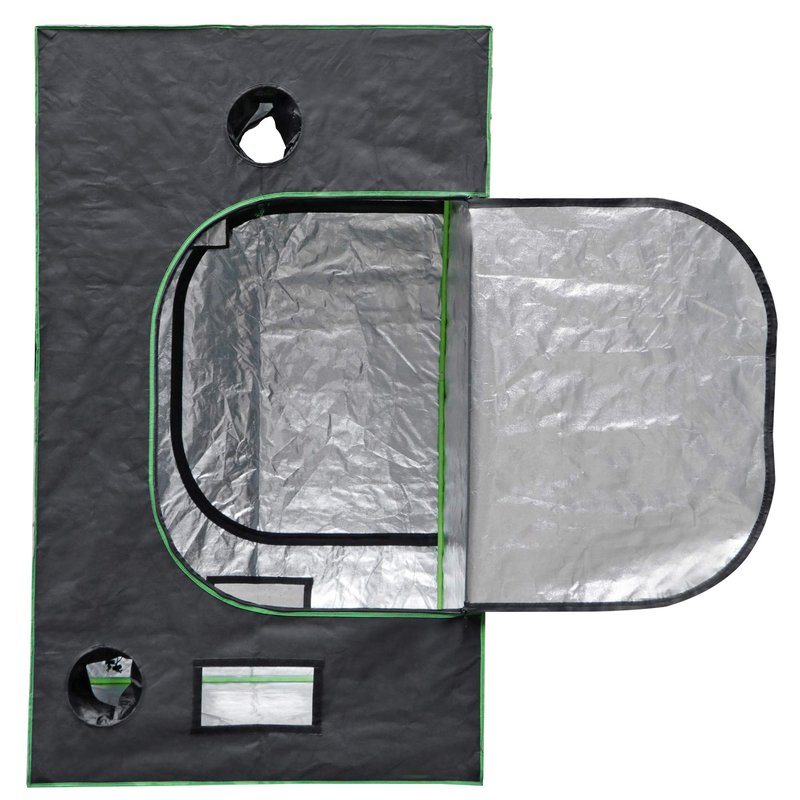 HANGKAI Home Grow Tent, Hydroponic Plant Growing Room w/Observation Window and Inner Tool Bag, 600D Highly Reflective Fabric Cover Indoor Grow Room, 48"x48"x80"