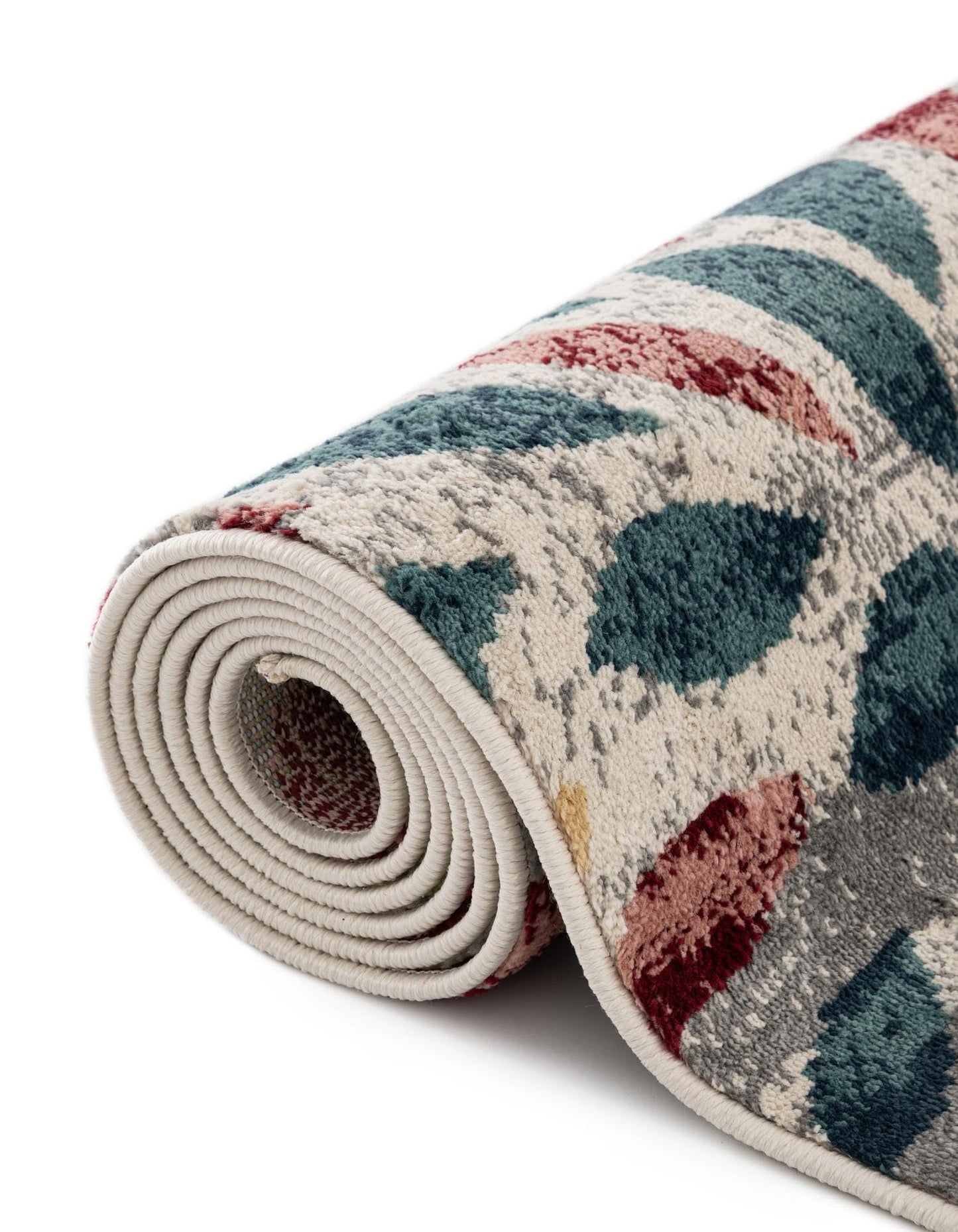 Rugs.com - Charleston Rug – 6 Ft Runner Multi Modern Floral Easy-Clean Rug – Perfect for Hallways, Kitchens, and Entryways