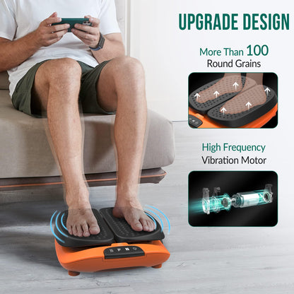 Snailax Vibration Foot Massager with Heat,Remote Control,Adjustable Vibration Speed Electric Massager Machine for Circulation,Plantar Fasciitis, Pain