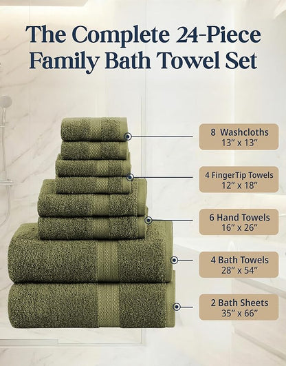 LANE LINEN Cotton Towels for Bathroom