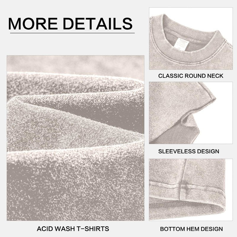 Mens Cotton Sleeveless Tank Tops Cut Off Muscle Gym T Shirts Running Beach Loose Fit Tees(ACCFBK XL)
