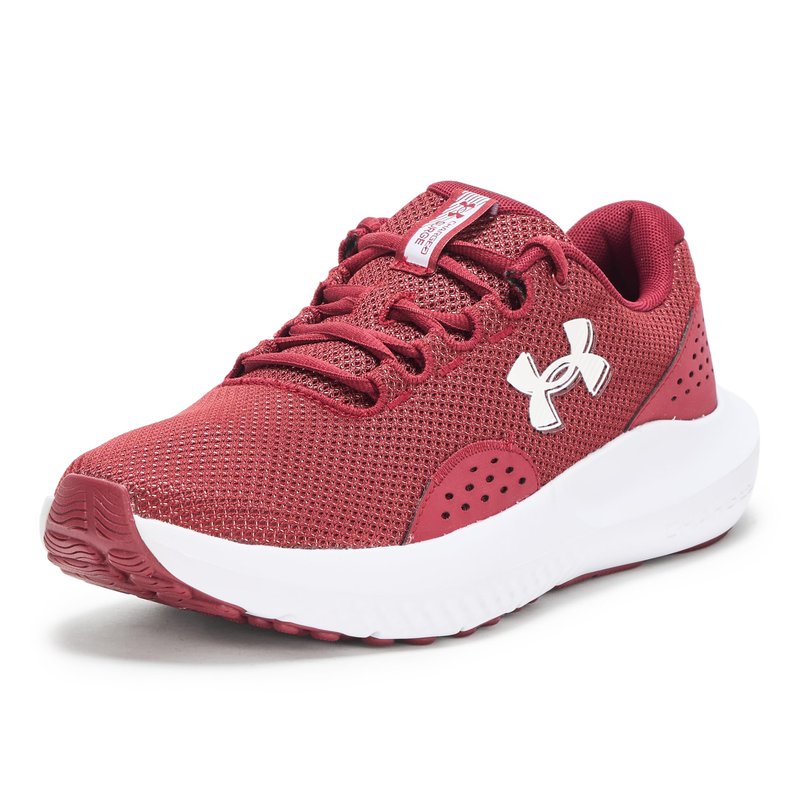Under Armour Men's Charged Surge 4, (625) Cardinal/Cardinal/White, 4.5, US