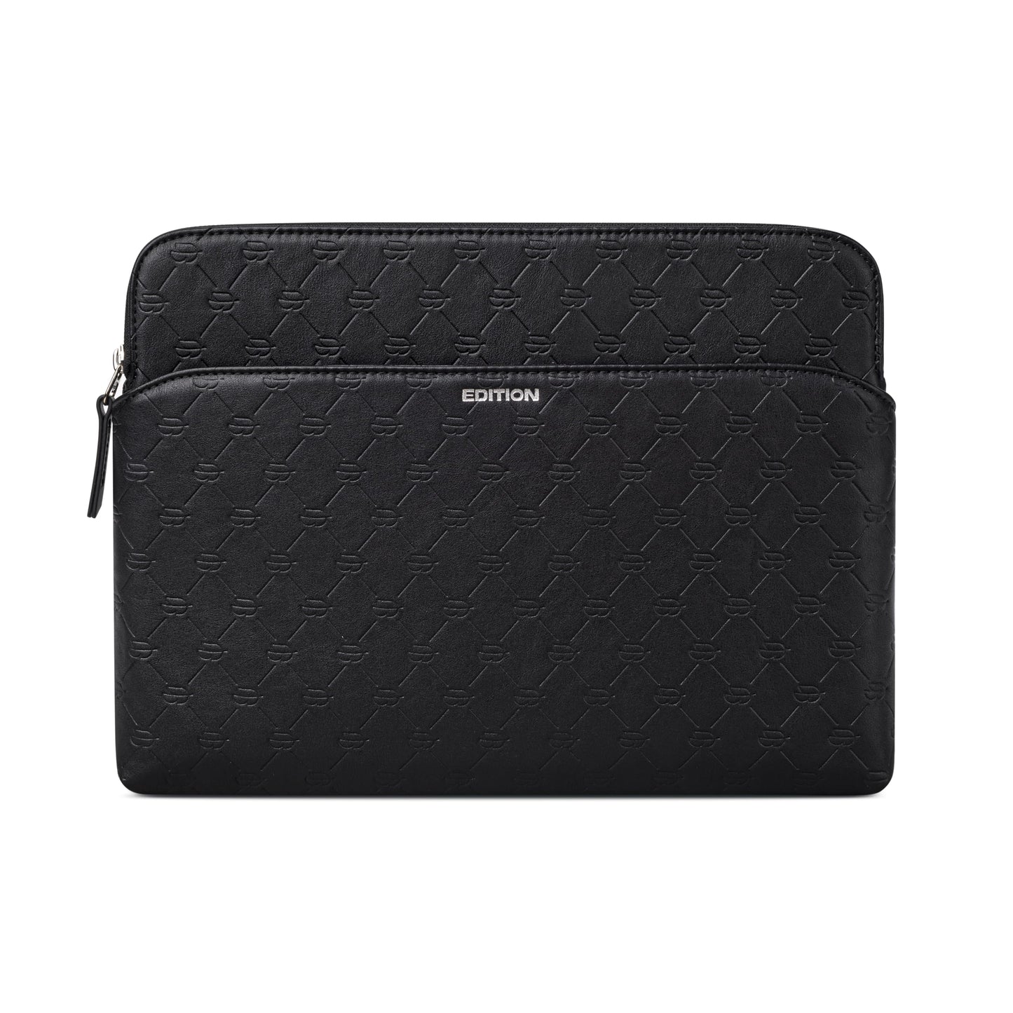 Comfyable x Edition Tablet Sleeve 11 Inch, Compatible with 11" iPad Air/Pro M4 2026, Smart/Magic Keyboard with Pencil Holder, Faux Leather Case with a Front Zip Pocket for Men Women, Black