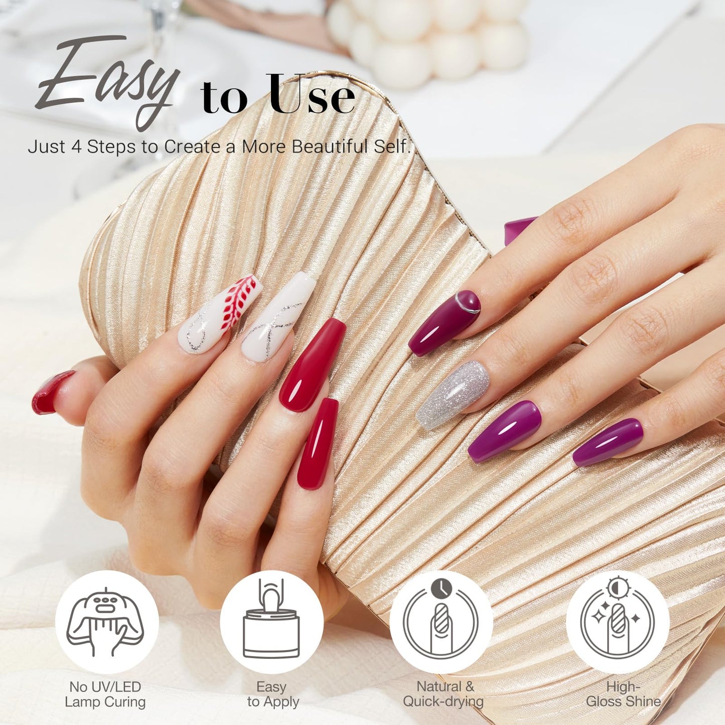 AZUREBEAUTY 31 Pcs Dip Powder Nail Kit 20 Colors Glitter Nude Brown Pink White Gray Dip Powder Liquid Set with Top/Base Coat Activator for French Nails Art Manicure DIY Salon Women Valentine's Gift