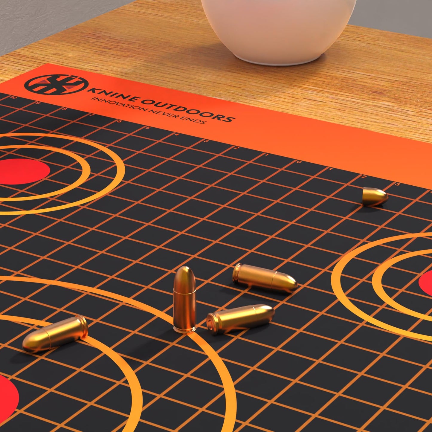 KNINE OUTDOORS Shooting Paper Targets for Shooting Range, 23x35 inch, Bulk for Hunting, Handguns, Pistols, Rifles, Axis Design (10 Pack)