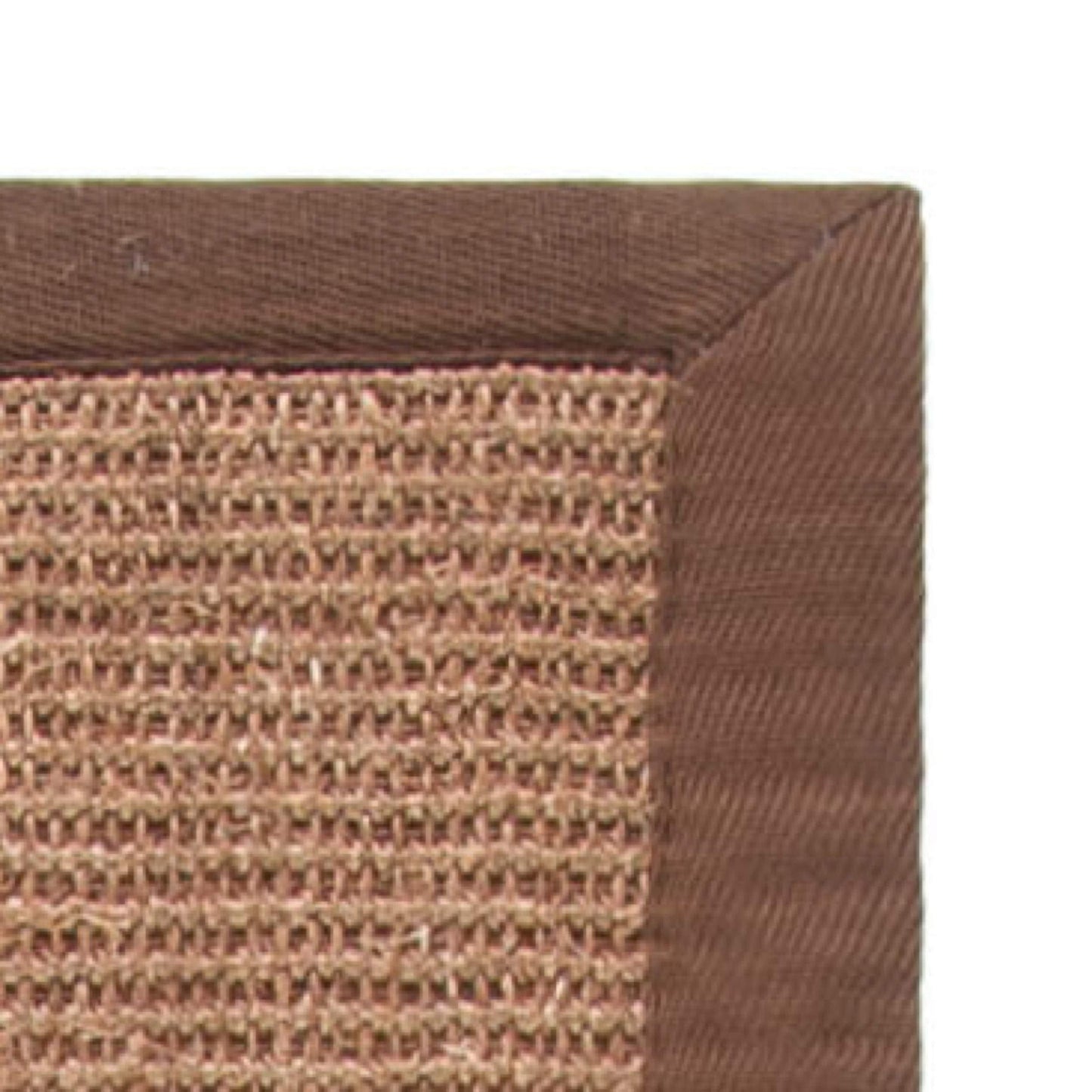 SAFAVIEH Natural Fiber Collection Accent Rug - 4' x 6', Brown & Brown, Border Sisal Design, Easy Care, Ideal for High Traffic Areas in Entryway, Living Room, Bedroom (NF441C)
