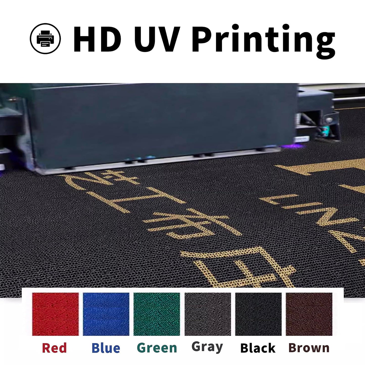 YDBDoormat Custom Logo Shape Mat Washable Stain Resistant Commercial Rug