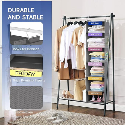 VERONLY Weekly Hanging Closet Organizer