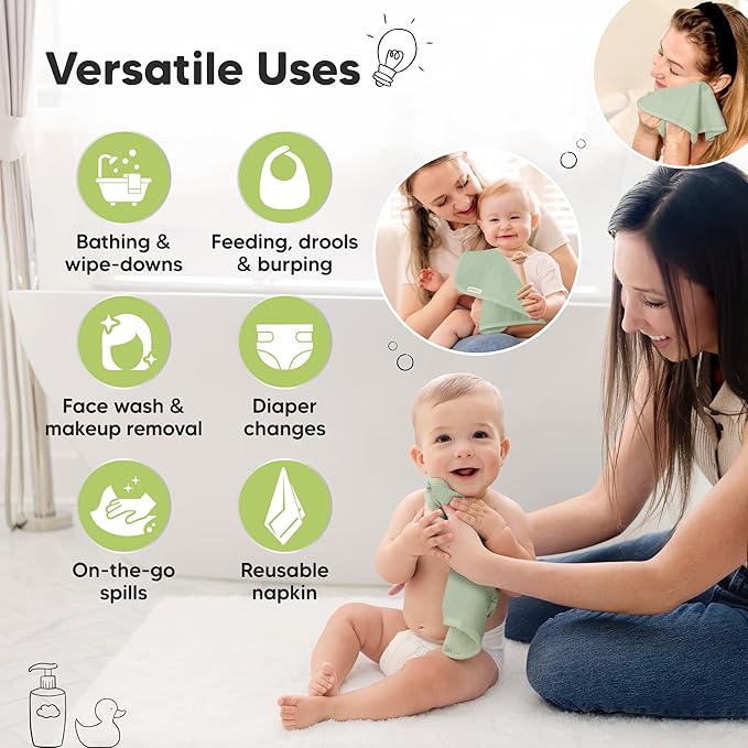 6-Pack Baby Washcloths