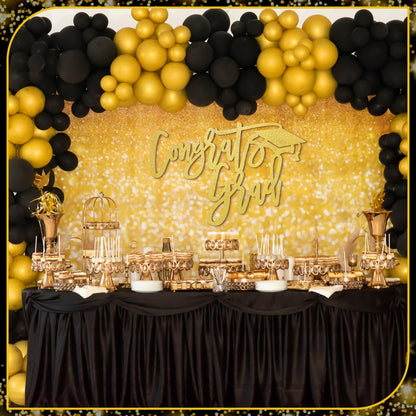 2026 Graduation Decorations Congrats Grad Wood Sign for Class of 2026 Graduation Party Backdrop Decorations Cutout Graduations Photo Booth Prop for School Celebration Sign Wall Decor(Gold)