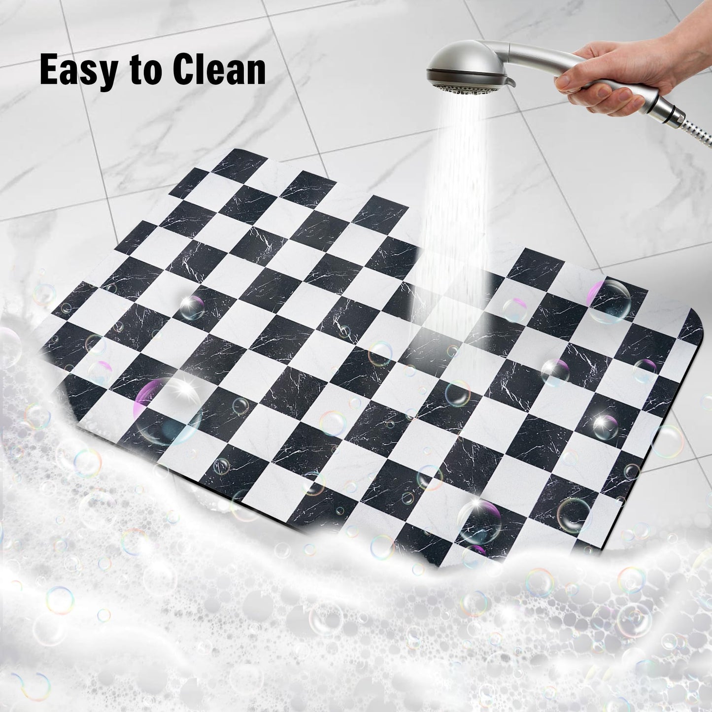 Dog Food & Water Mat, Pet Feeding Mats for Floor Non-Slip Waterproof, Super Absorbent Cat Bowl Easy to Clean Eco-Friendly Durable Pet Placemat
