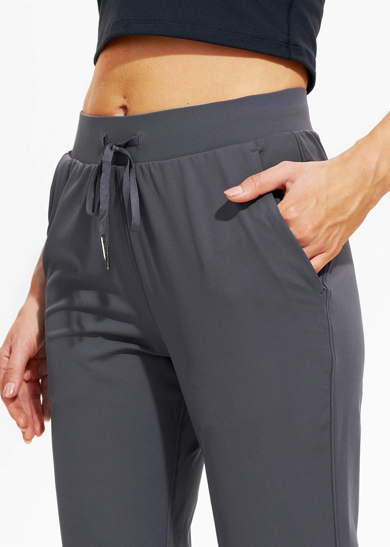 Libin Joggers for Women Petite/Regular/Tall Dance Sweatpants Athletic Workout Tapered Lounge Casual Teacher Pants for Running Yoga Cloths, Dark Grey L