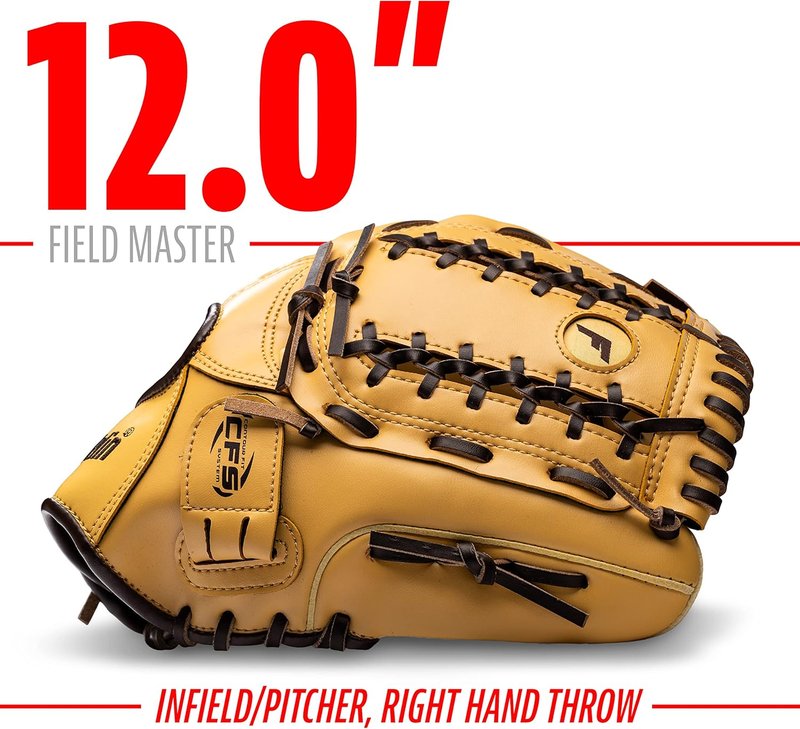 Franklin Sports Baseball & Softball Glove - Field Master Mitt for Adults & Youth | Right Hand Throw