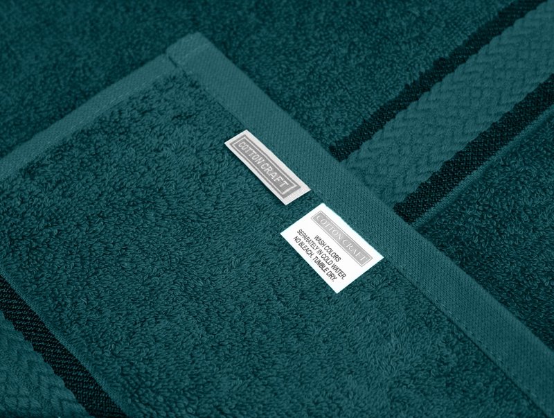 COTTON CRAFT Ultra Soft Bath Sheets - 2 Pack - 35 x 70 - Absorbent Quick Dry Everyday Luxury Hotel Bathroom Spa Gym Shower Beach Pool Travel Dorm - 100% Ringspun Cotton - 580 GSM - Easy Care - Teal