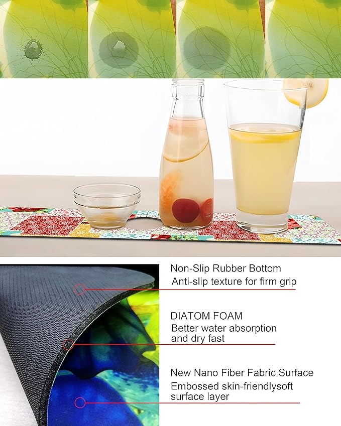 Kitchen Sink Splash Guard Faucet Mat Super Absorbent Fast Drying Mat Sink