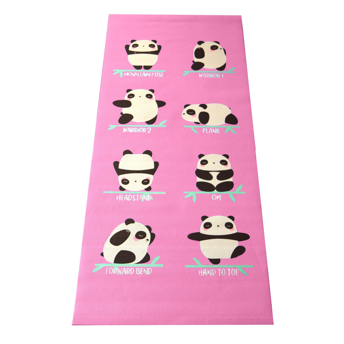 Bean Products Yoga Mat for Exercise - Non Slip Thick Comfortable Workout Floor Mat for Adults and Kids - Eco Friendly Foldable Yoga Mat for Yoga, Pilates, Gym and Stretching
