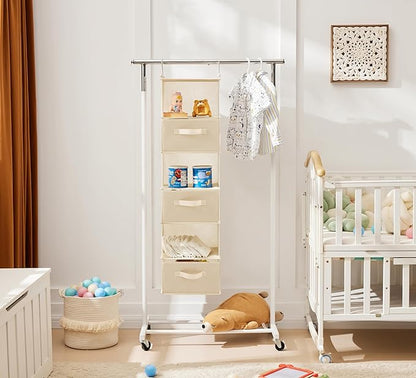 MAX Houser 6 Tier Shelf Hanging Closet Organizer, Closet Hanging Shelf