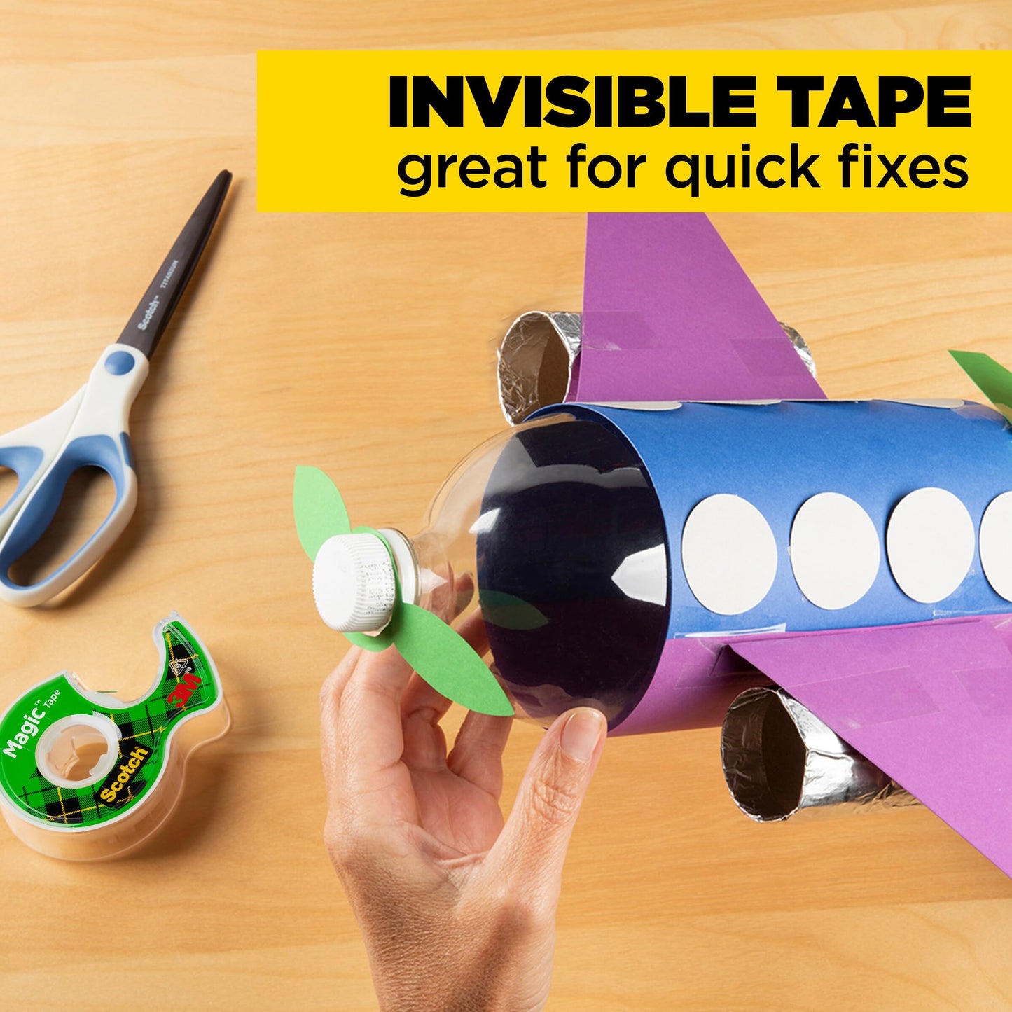 Scotch Magic Tape, Invisible, Home Office Supplies and Back to School Supplies for College and Classrooms, 12 Rolls