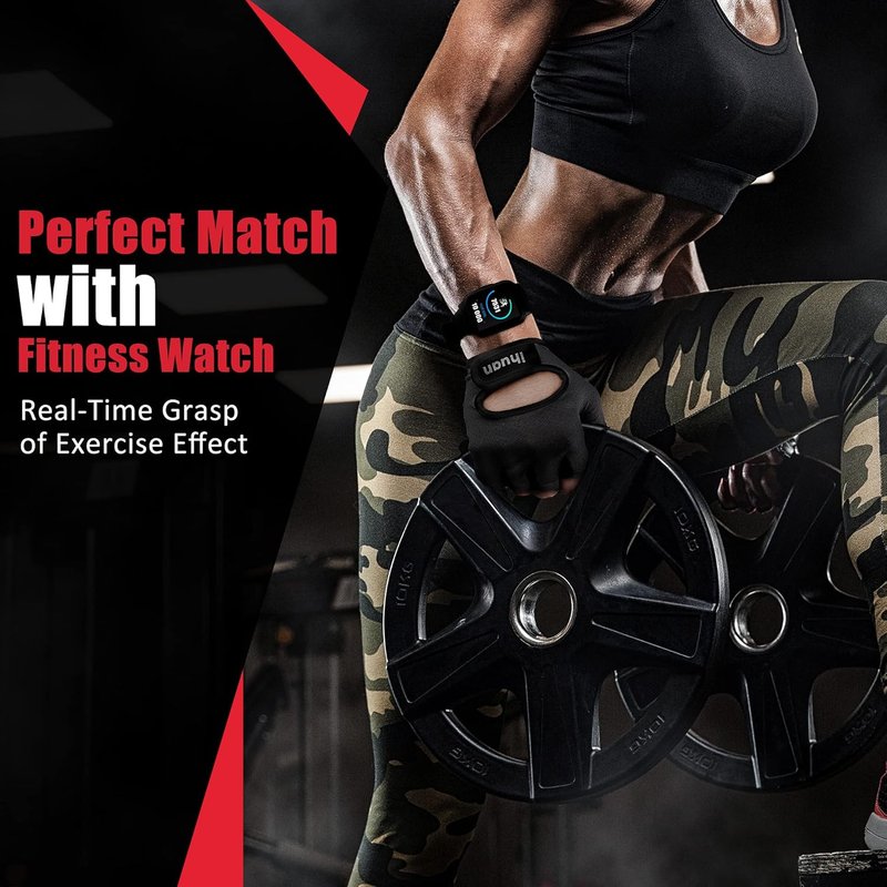 Ihuan Workout Gym Gloves - Weight Lifting & Exercise Grip | Lightweight, Breathable Design for Men & Women
