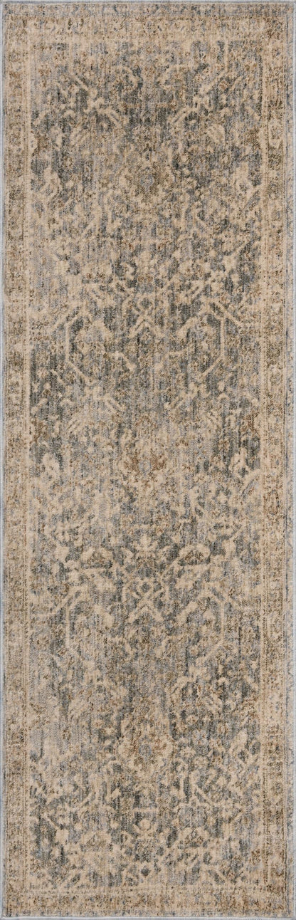 Loloi Magnolia Home by Joanna Gaines Junie Collection JUE-01 Blue/Natural 9'-6" x 13', .38" Pile Height, Area Rug