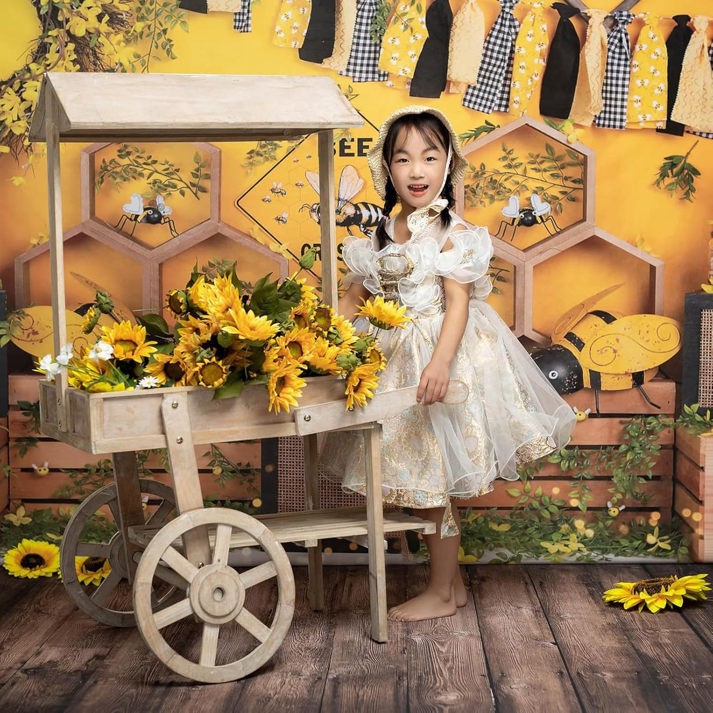 Kate Photography Floor Mats Deep Brown Wood Floor Mat Newborn Photography Props Backdrop Rubber Flooring Mat for Professional Photographer Photo Studio 5x4ft