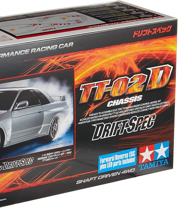 Tamiya 58651 RC Nissan Skyline GT-R (R32) TT02D Drift Spec 1/10 Kit