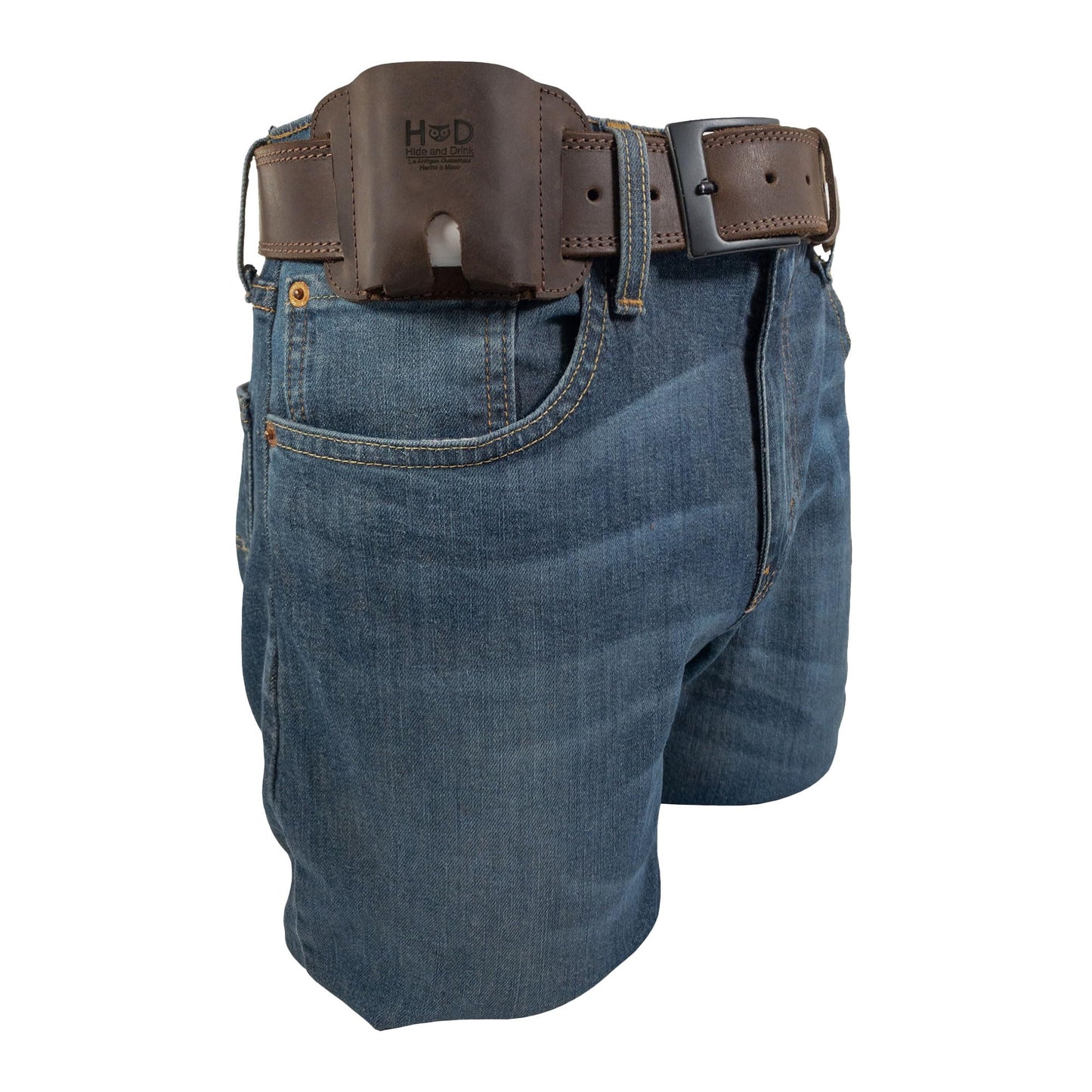 LeatherTex, Tactical Case for AirPods 1st/2nd Gen. and Pro Handmade from Full Grain Leather - Bourbon Brown