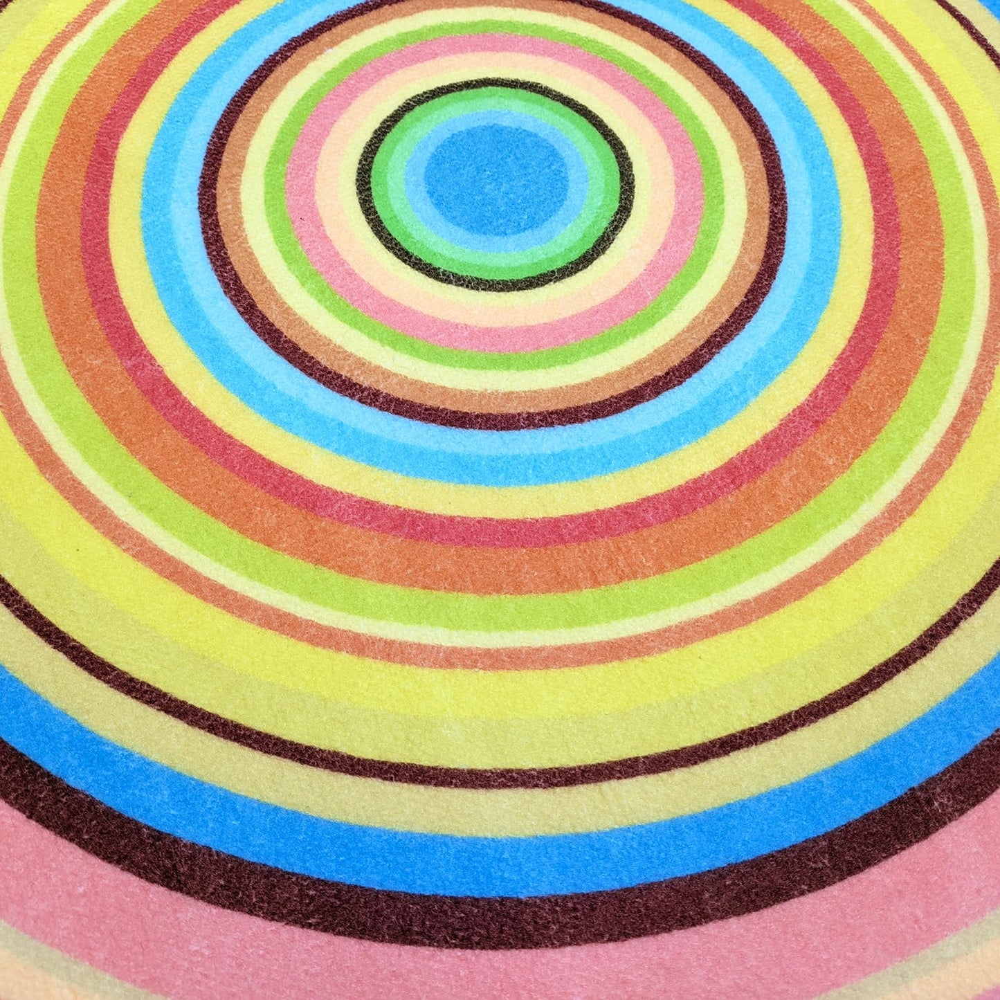 Lacomfy Kids Rug Circle Sun Rug 4Ft Round Modern Abstract Girls Bedroom Carpet Round Rainbow Nursery Mat Playroom Bedside Area Rug for Children Cartoon Crawling Mat for Home Decor